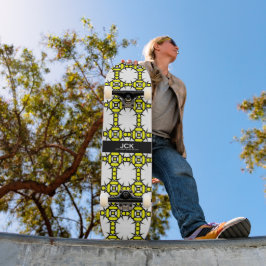 Volym 1:s kaleidoskop art nitton mini skateboard bräda 18,5 cm