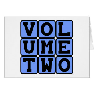 Volym 2, andra volymen hälsningskort