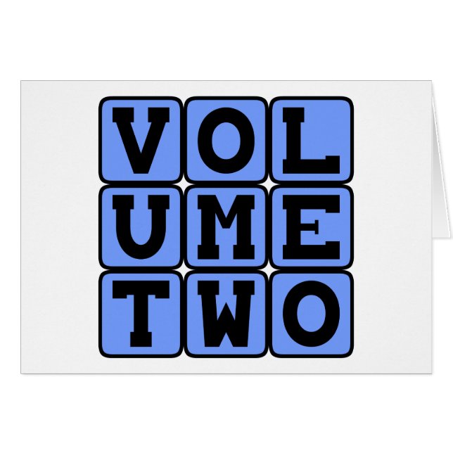 Volym 2, andra volymen hälsningskort (Framsidan Horizontal)