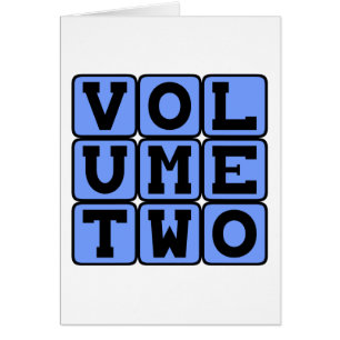 Volym 2, andra volymen hälsningskort