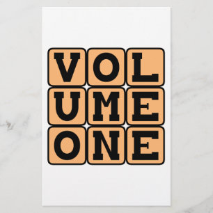 Volym Ett, Första Volymen