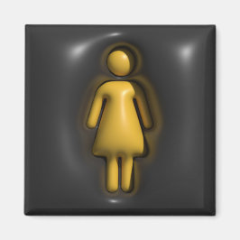 Volym, flicka, kvinna magnet