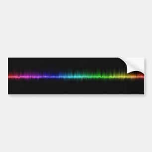 volym för vetenskap för musikljud vinkar bildekal