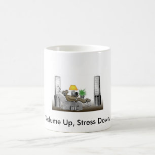 Volym upp, stressar ner kaffemugg