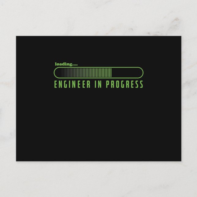 vom Student zum Ingenieur Ladebalken Vykort (Framsida)