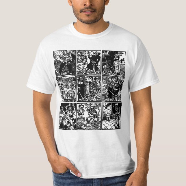Vom Totentanz Anno dansen av dödT-tröja T-shirt (Framsida)