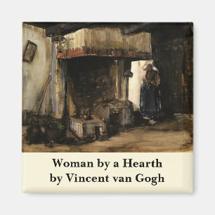 Voman av en jord av Vincent van Gogh Magnet