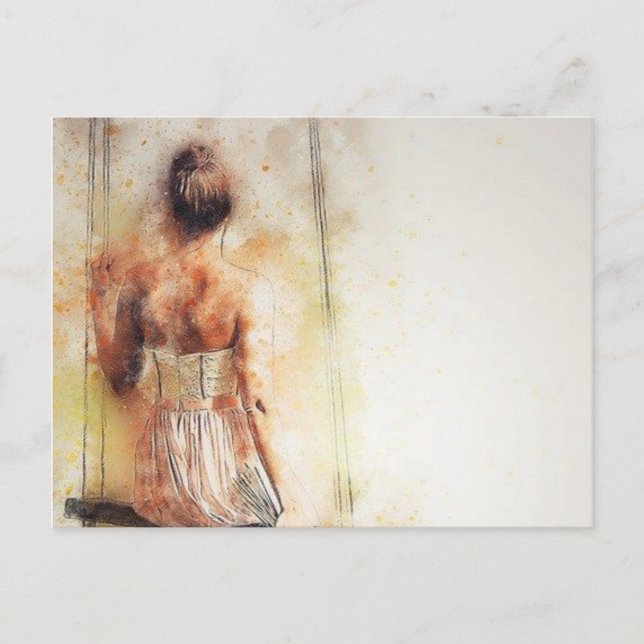 Voman för vykort Vintage (Framsida)