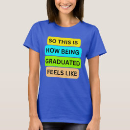 Vomans T-Shirt blue SO_DENNA_IS_HOW_BEING_STUDENT