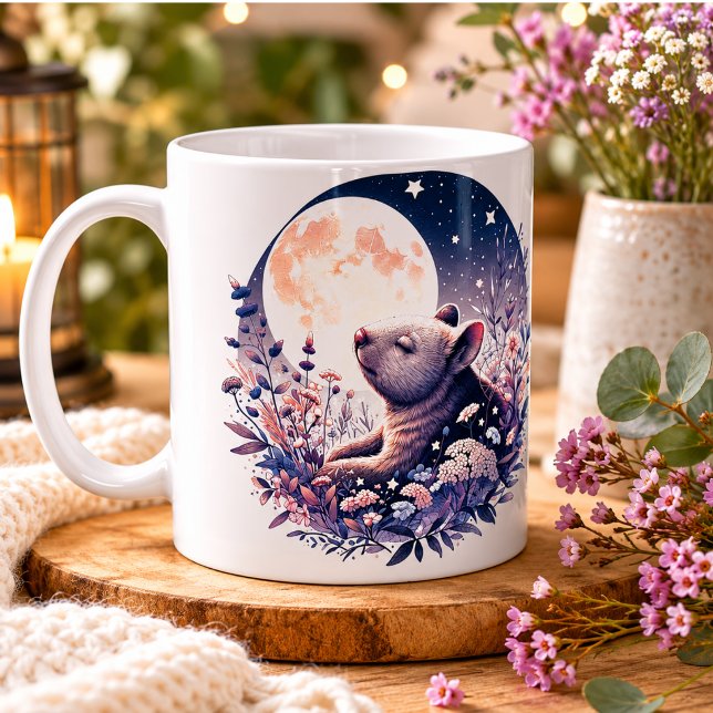 Vombat Världens Mugg” Kaffemugg (Wombat Wonderland Mug” Coffee Mug)