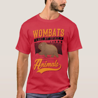 Vombater Är Mina Andliga Djur vintage T Shirt