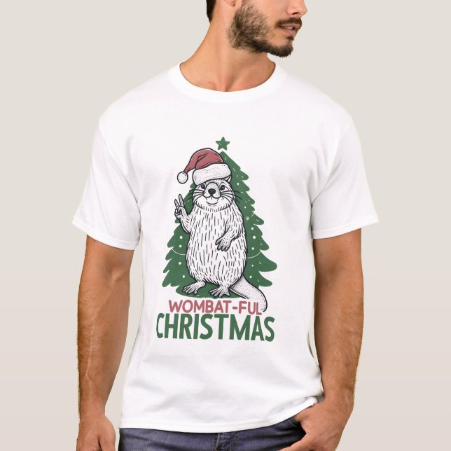 Vombatfull jul t shirt (Framsida)