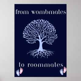 Vombmates till Roommates Nursery Poster
