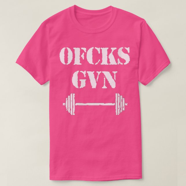 Vomens 0 Zero Fcks med Workout Barbell Gym Fitne T Shirt (Design framsida)