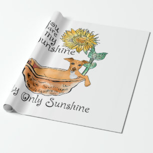 Vomens att du är min solskenare italienska Greyho Presentpapper