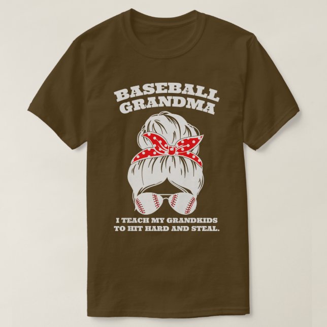 Vomens baseball morma jag undervisar min barnbarn  t shirt (Design framsida)
