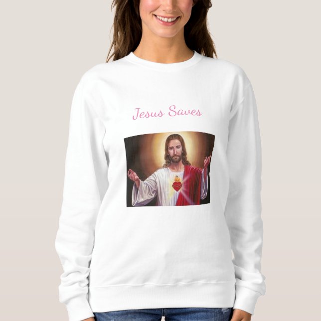 Vomens Basic Sweatshirt T Shirt (Framsida)