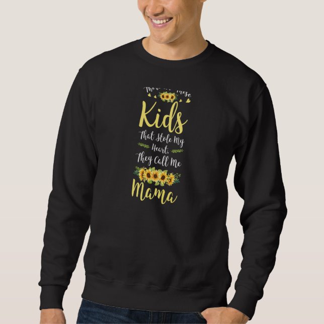 Vomens de kallar mig Mamma Mamma farmor Lång Ärmad Tröja (Framsida)