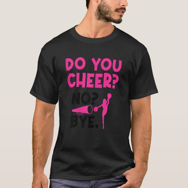 Vomens du Cheer No Adjö Gymnast Cheerledare Che T Shirt (Framsida)
