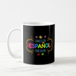Vomens en Espanol Por Favor Spansk Bilingual Teac Kaffemugg