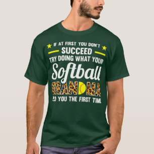 Vomens gör som din Softball Grandma Softball Gran T Shirt