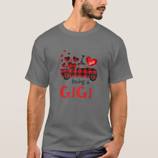 Vomens I Kärlek Vargiga Gigi Red Play Mors dag T Shirt