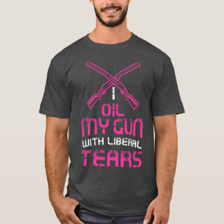 Vomens I olja mina vapen med tårar Funny Gun T Shirt