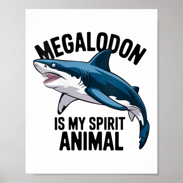 Vomens Megalodon är mitt andliga djur. Poster (Framsidan)