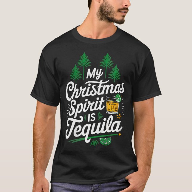 Vomens min julanda är Tequila Funny Mexiica T Shirt (Framsida)