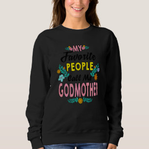Vomens Mina favoriter kallar mig Godmor Flower T Shirt