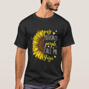 Vomens Mina favoriter kallar mig Yaya GrandmaGammu T Shirt