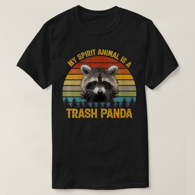 Vomens Mitt andningsdjur är en Sopor Panda Funny R T Shirt (Design framsida)