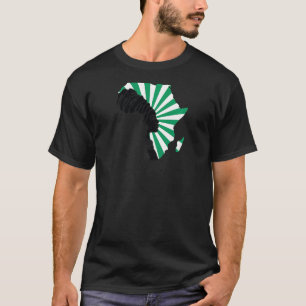 Vomens Nigeria Nigerias Flagga Afrika Karta Ethnic T Shirt