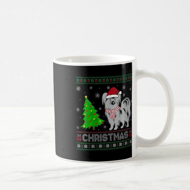 Vomens Papillon Hund Träd Lighting Ugly Kristus Kaffemugg (Höger)