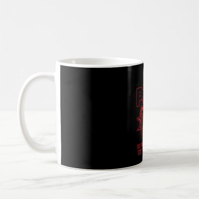 Vomens Satanic Pride Satanism Pagan Goat Satan Kaffemugg (Vänster)