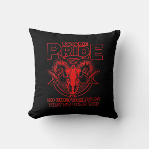 Vomens Satanic Pride Satanism Pagan Goat Satan Kudde