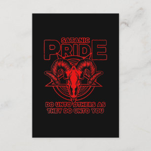 Vomens Satanic Pride Satanism Pagan Goat Satan Tilläggskort