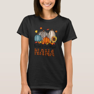 Vomens tacksamma tacksamma välsignade Nana Pumpkin T Shirt