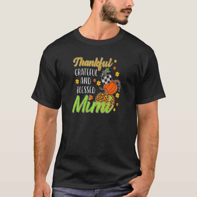 Vomens tacksamma välsignade höstnedgång i Mimi T Shirt (Framsida)