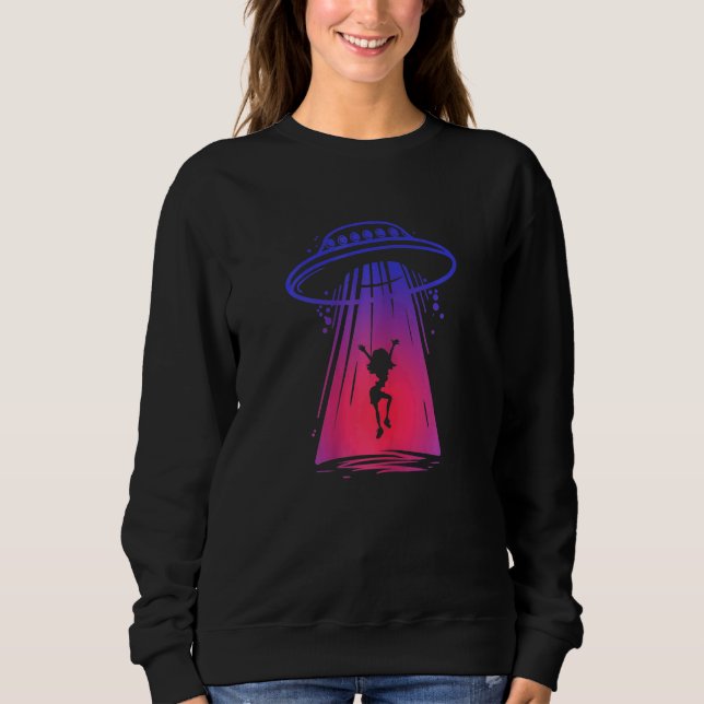 Vomens Ufo tar mig från den här planeten T Shirt (Framsida)