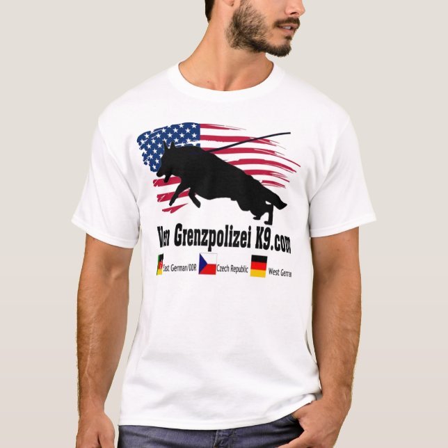 VomGrenzpolizeiK9.com T-tröja T-shirt (Framsida)
