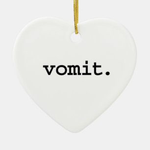 vomit. julgransprydnad keramik