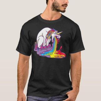 VOMITING UNICORN Puking Unicorns b day-gåva T Shirt