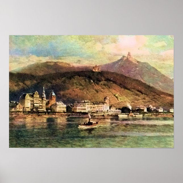 Von Astuin, Koenigswinter am Rhein Poster (Framsidan)