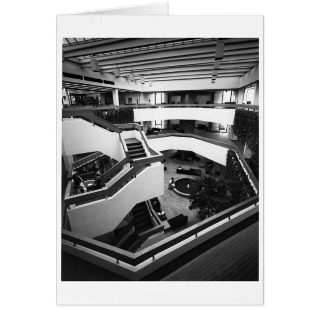 Von der Ahe Bibliotek (ca 1984) Hälsningskort (Framsidan)