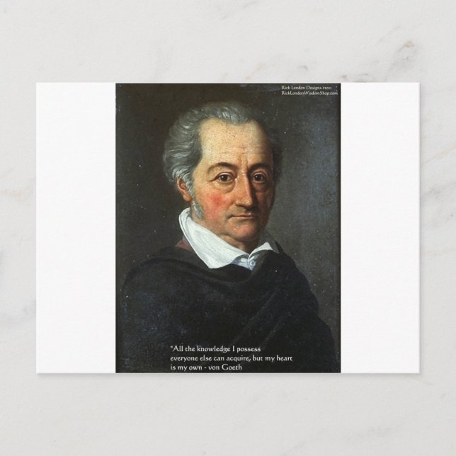 von Goethe "Sanning" Citat Kläder Tees & Kort (Framsida)