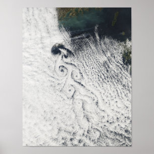 Von Karmann molnvortices Poster