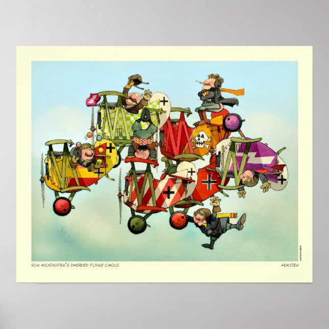 VON RICHTHOFEN'S DREADED FLYING CIRCUS POSTER (Framsidan)