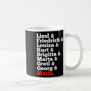 Von Trapp Family Singers Ljud of Music Kaffemugg