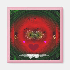 "Von you be my Valentine" 2-tums magnet